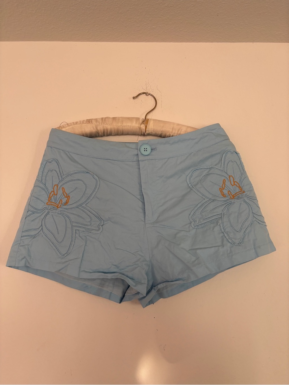Blue Princess Poly Summer Shorts